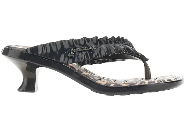 Pantofi GANNI x Melissa rubber thong heel