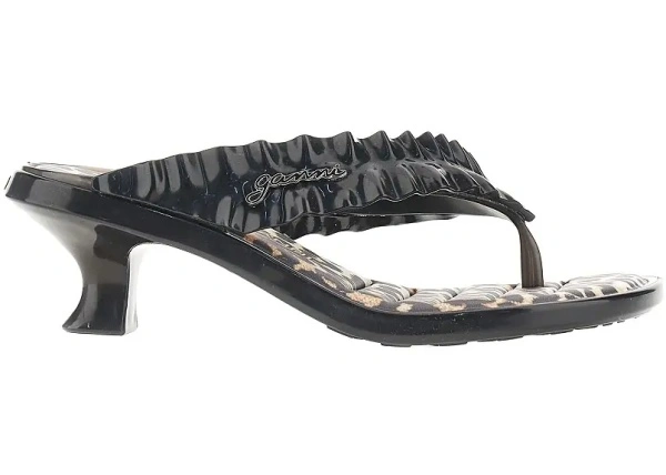 Pantofi GANNI x Melissa rubber thong heel