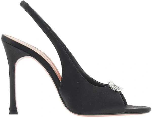 Pantofi 'Mini Camelia' satin slingback pumps