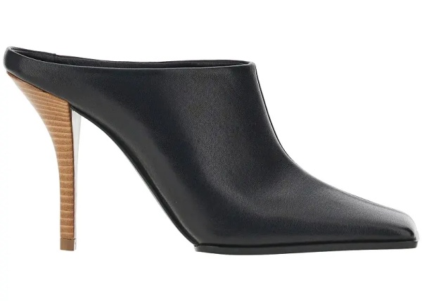 Pantofi Squared-toe leather mules