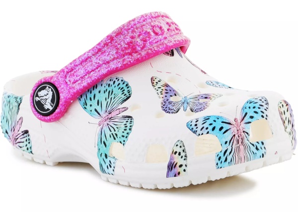 Papuci Classic Butterfly Clog T White / Multi 208300 - 94S