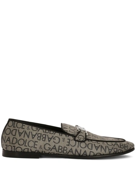Papuci Dolce & Gabbana maro din polyester si poliuretan