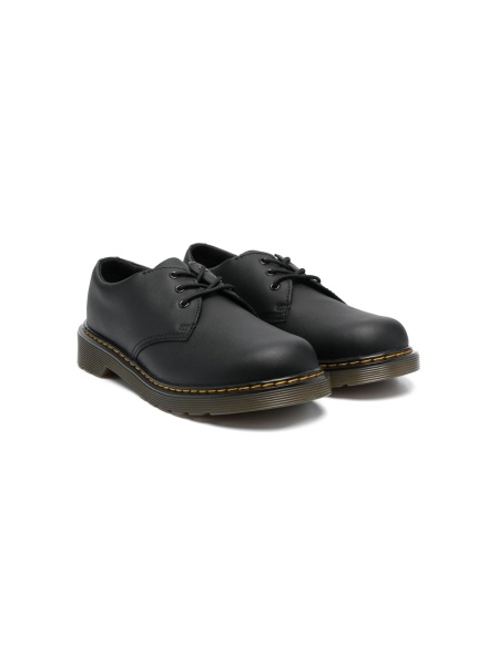 Papuci Dr. Martens negri din piele