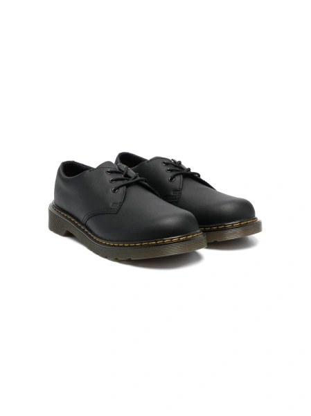 Papuci Dr. Martens negri din piele