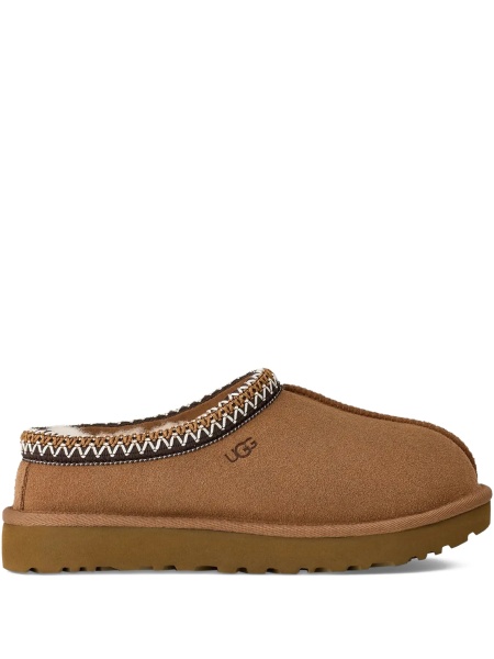 Papuci UGG neutri din piele intoarsa si poliester reciclat