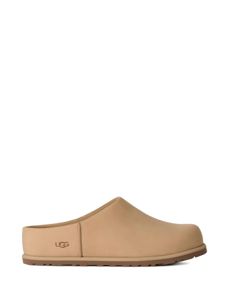 Papuci UGG neutri din piele
