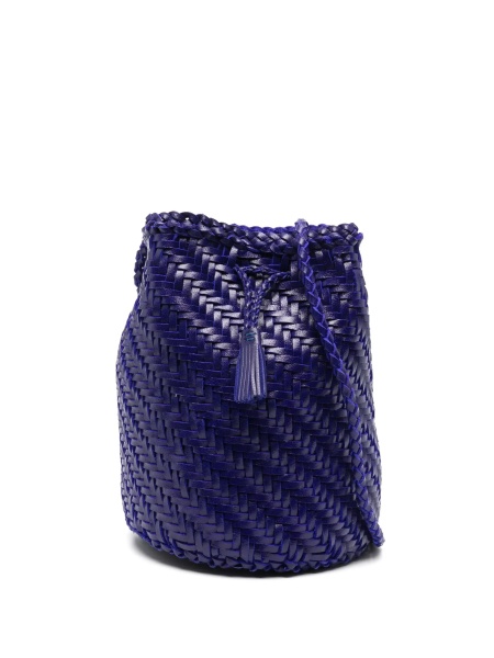 "PomPom Double Jump" mini shoulder bag