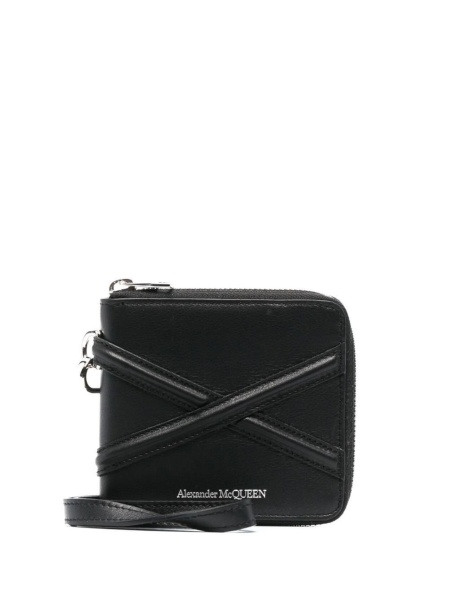 Portofel Alexander McQueen negru din piele