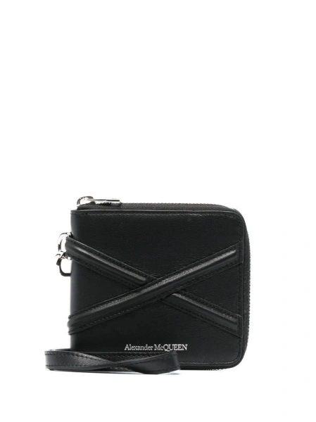 Portofel Alexander McQueen negru din piele
