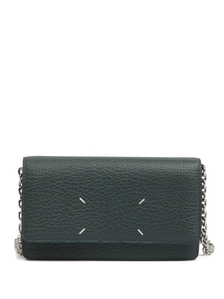 Portofel Maison Margiela verde din piele