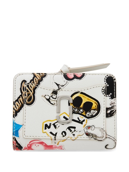 Portofel Marc Jacobs alb din piele