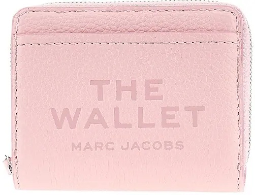 Portofele Grained leather mini compact wallet
