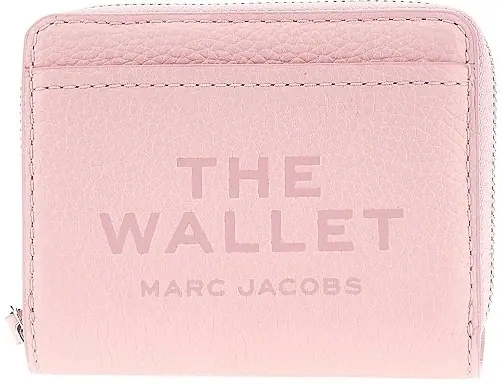 Portofele Grained leather mini compact wallet