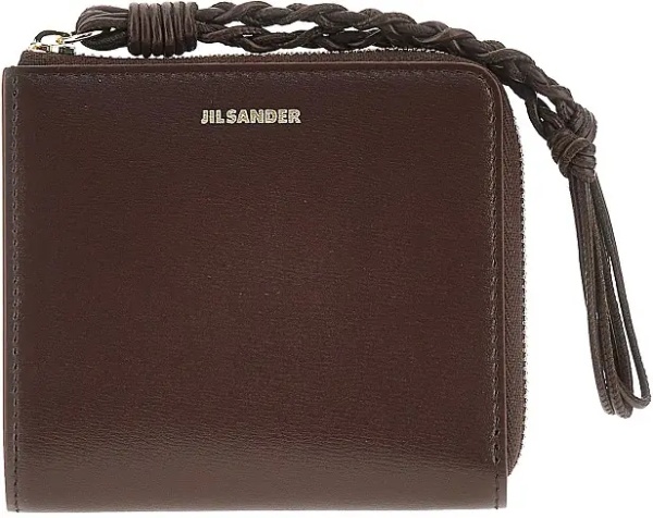 Portofele 'Tangle' leather zippered cardholder