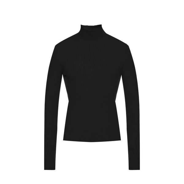 Pulover Balenciaga Cashmere Blend Rib Knit Turtleneck