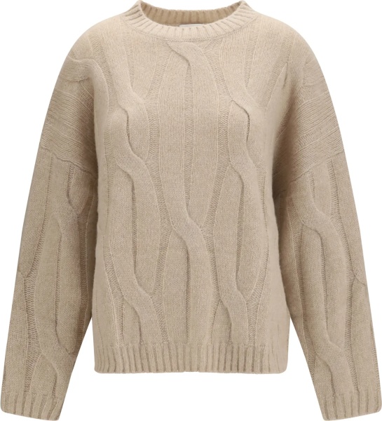 Pulover Cashmere and silk Sweater with voluminous sleeves