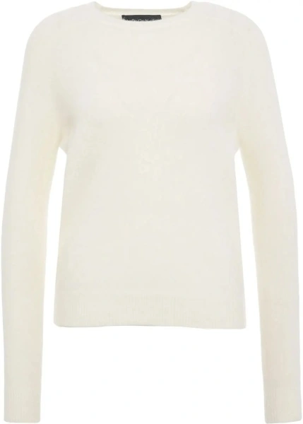 Pulover casual Kaos alb din alpaca si lana