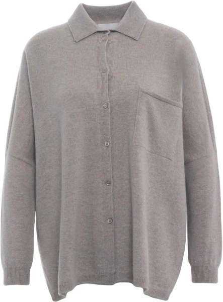Pulover casual MVM gri din casmir