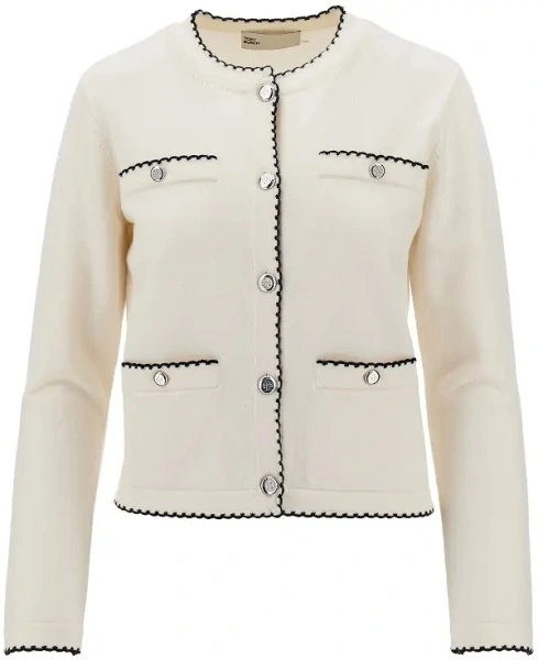 Pulover 'Kendra' cardigan with scalloped edges