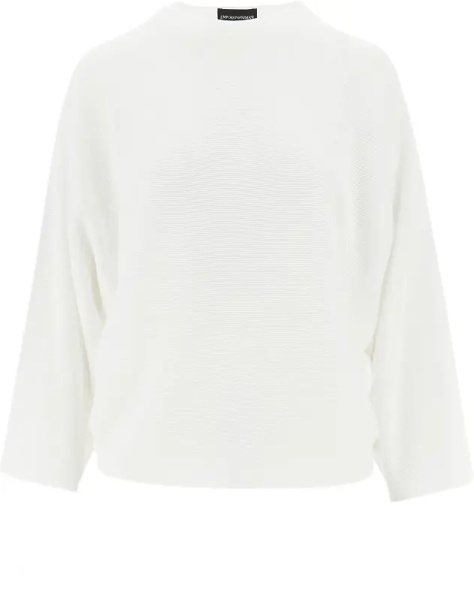 Pulover Knitted top with batwing sleeves