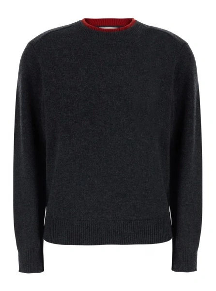 Pulover LOULOU DE SAISON gri din casmir 'OTIS'