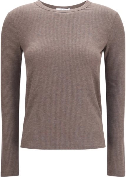 Pulover Ribbed long-sleeve Sweater