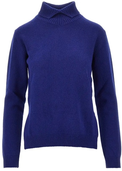 Pulover Split collar wool sweater