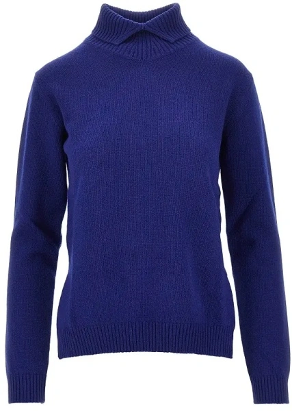 Pulover Split collar wool sweater