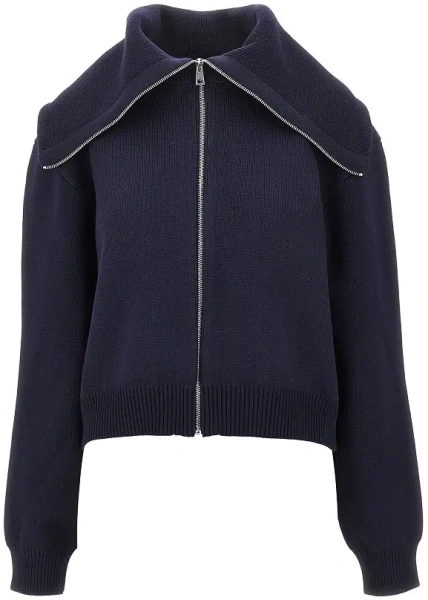 Pulover Stretch wool full-zip cardigan