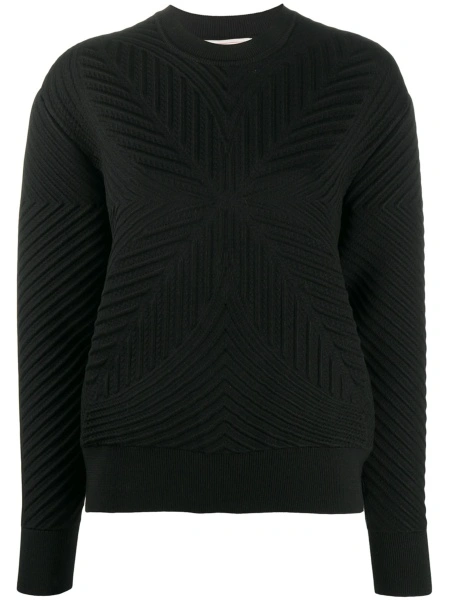 Pulover tricotat Alexander McQueen negru