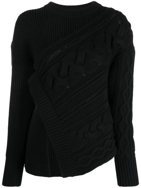 Pulover tricotat Alexander McQueen negru