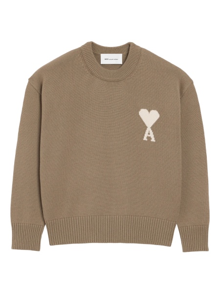 Pulover tricotat AMI Paris ami de coeur neutru