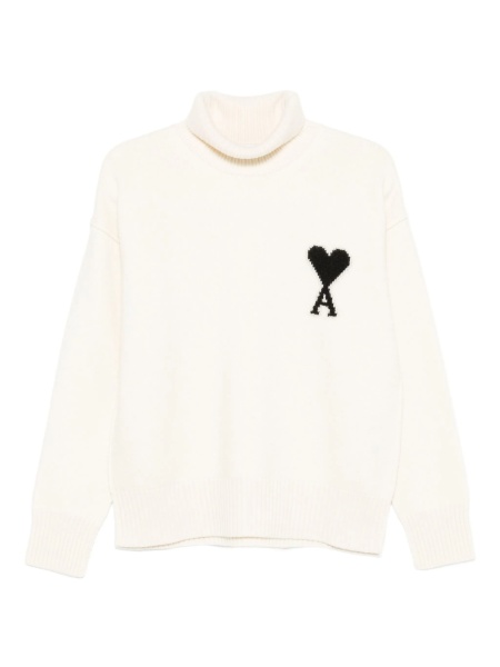 Pulover tricotat AMI Paris neutru