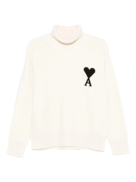 Pulover tricotat AMI Paris neutru