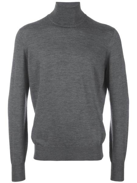 Pulover tricotat Brunello Cucinelli gri