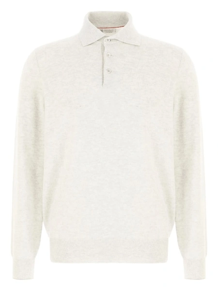 Pulover tricotat Brunello Cucinelli gri