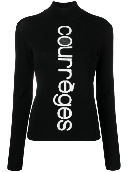 Pulover tricotat COURRÈGES negru