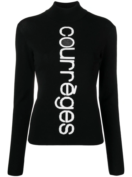 Pulover tricotat COURRÈGES negru