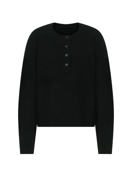Pulover tricotat LOULOU DE SAISON negru