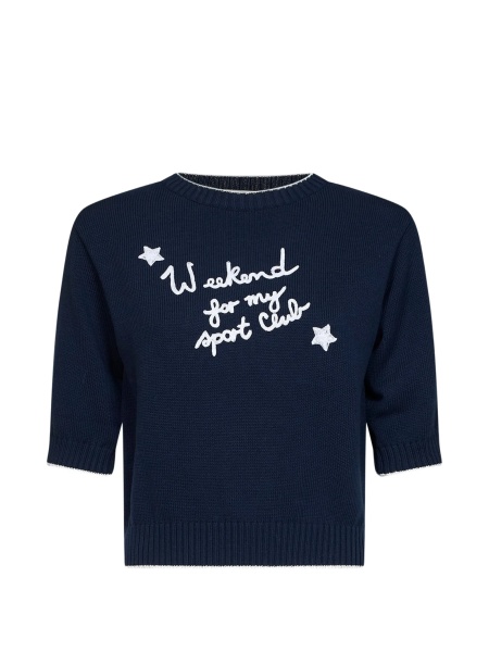 Pulover tricotat Max Mara albastru