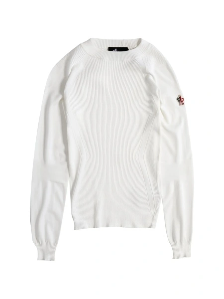 Pulover tricotat Moncler Grenoble neutru