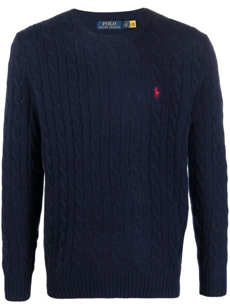 Pulover tricotat Ralph Lauren albastru