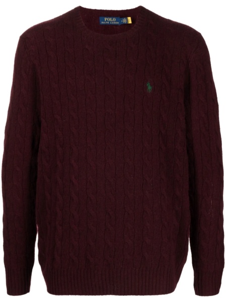Pulover tricotat Ralph Lauren rosu