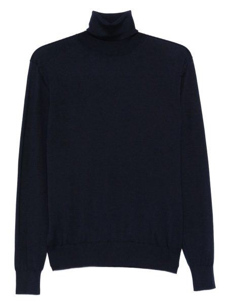 Pulover tricotat Saint Laurent albastru