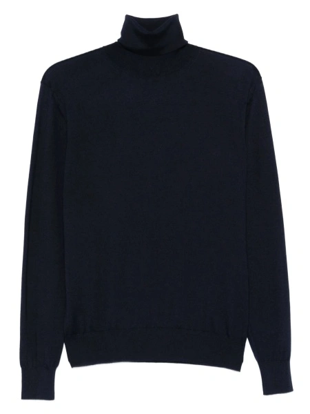 Pulover tricotat Saint Laurent albastru