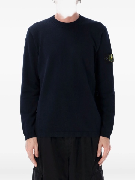 Pulover tricotat Stone Island albastru