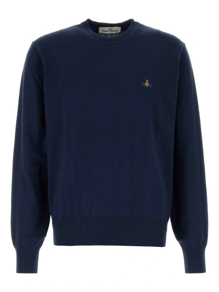 Pulover tricotat Vivienne Westwood albastru