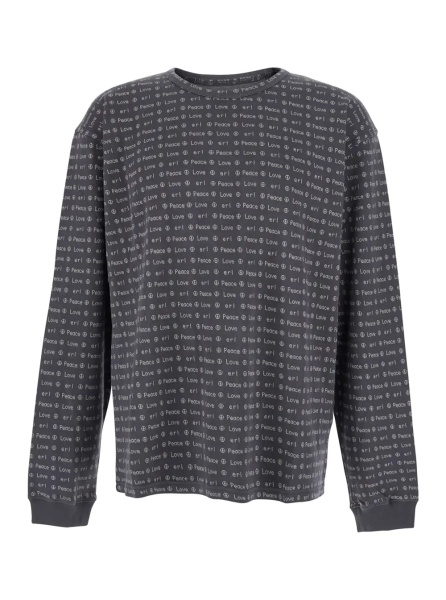Pulover UNISEX JACQUARD LONG SLEEVE TEE KNIT