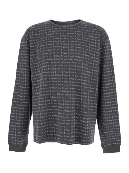 Pulover UNISEX JACQUARD LONG SLEEVE TEE KNIT
