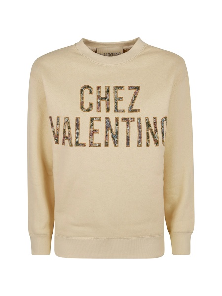 Pulover Valentino Garavani neutru